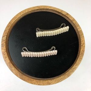 Vintage Retro 1950's Hair Clip Pair Of Barrettes